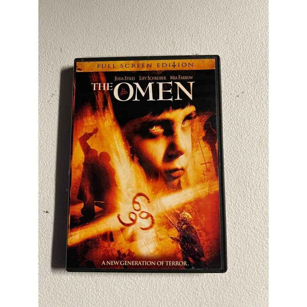The Omen 2006 DVD Full Screen Edition Julia Stiles Horror Movie Pre-Owned